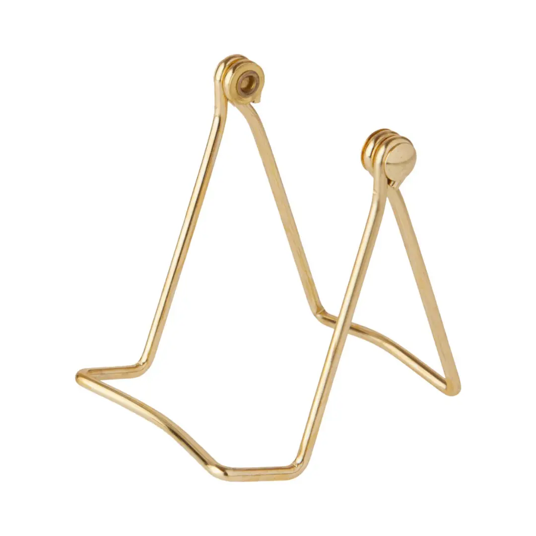 Folding Gold Wire Easel Stand