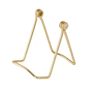 Folding Gold Wire Easel Stand