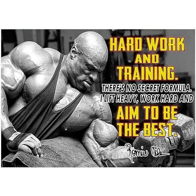 UnFramed, Ronnie Coleman Motivational Quote Poster