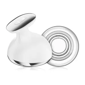 CARER SPARK 5-in-1 Home ultrasonic 500K massager，Professional Handheld Massager for Muscle & Lymphatic Support - Rechargeable Device with Heat & Vibration for Full-Body Care on Neck, Back, Arms, Waist, Belly & Legs, Portable White Gift