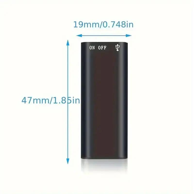 1pc Professional Voice-Activated Digital Recorder, 8GB High-Definition Noise-Canceling MP3 Player, Ultra-Thin Portable Recording Pen for Business Meetings, No Battery Included