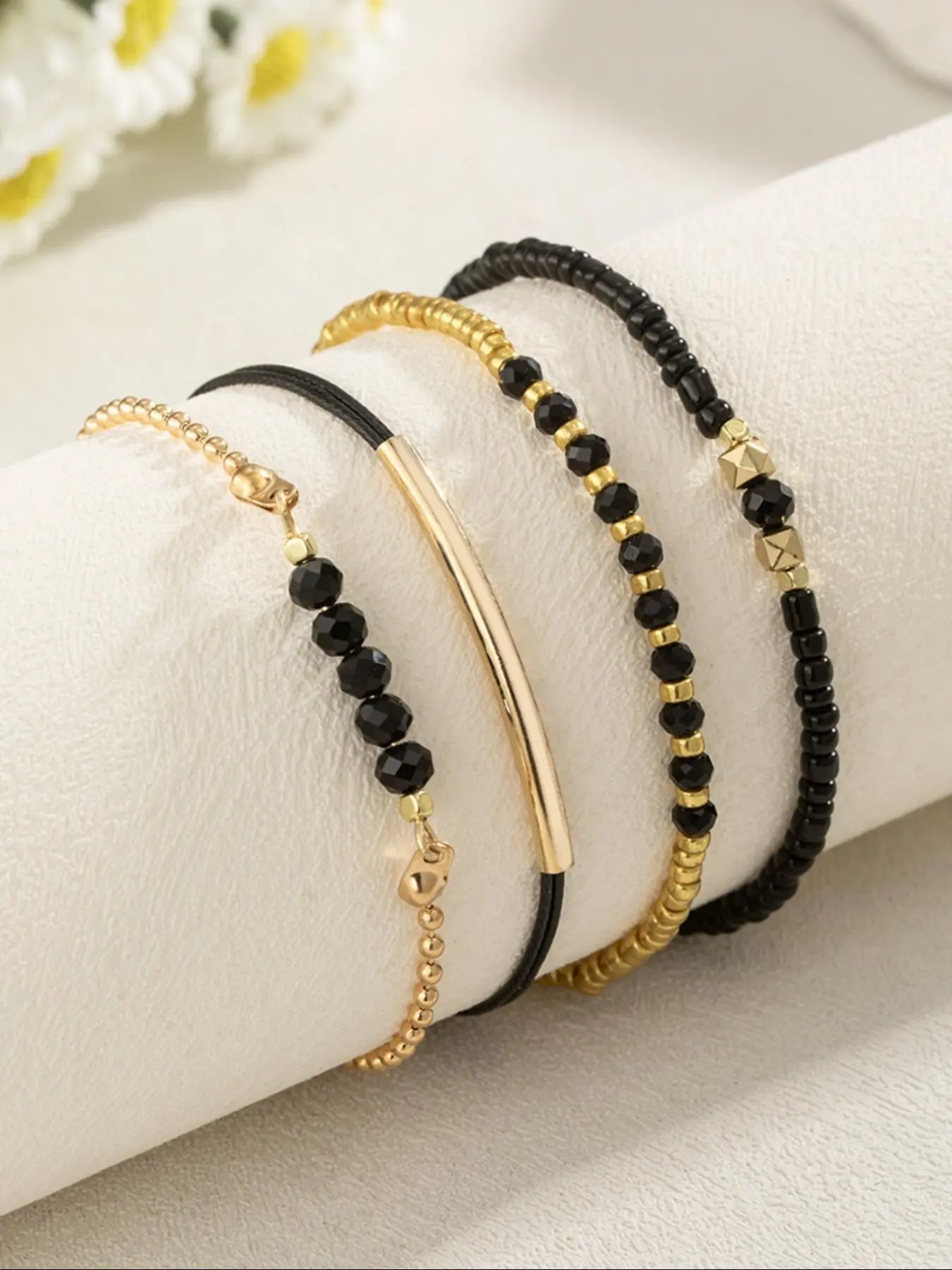 Fashionable Beaded Bracelets, Casual Versatile Accessories for Women & Men, Trendy All-match & Exquisite Jewelry for Birthday Gift, Beaded Bracelet Sets, Stackable Layered Bracelet Set