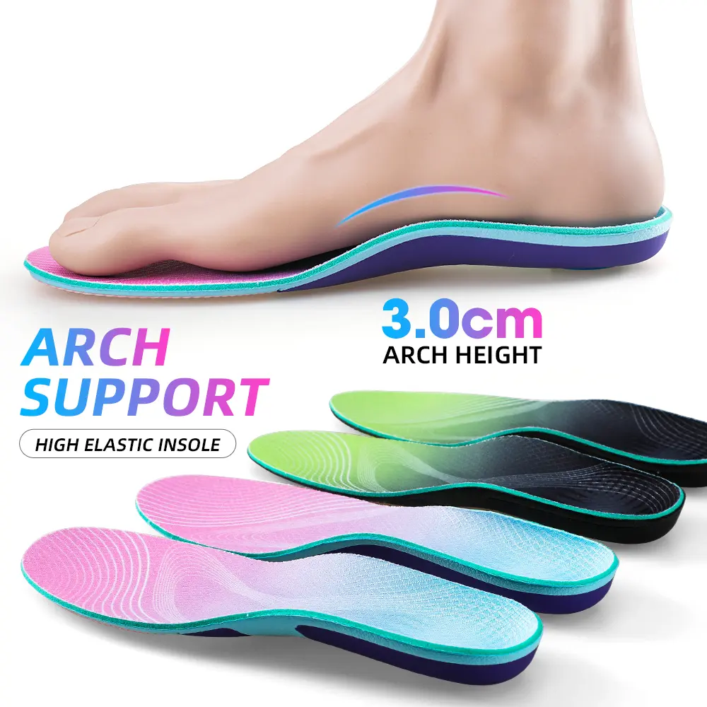 XINIFOOT Arch Support Insoles for Men-Women, Stick-On Footwear Shoe Inserts with Special Physical Correction, Shockproof, Breathable Open-Cell Design for Sports