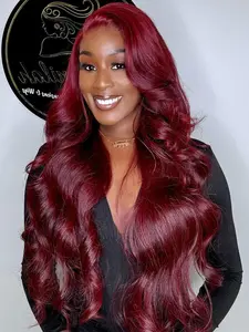 26 Inch Long Deep Wavy Wigs for Women, Lace, Gorgeous Fluffy Wigs without Bangs, Wigs for Black Women, Synthetic Pre Plucked Lace Front Wigs with Baby Hair for Party, Daily Use Glueless, Glueless Wigs Ready To Wear