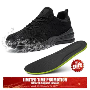 【Free Gift】Unisex Slip & Oil Resistant Work Shoes - Waterproof Safety Chef Shoes with Breathable Mesh for Kitchen & Hospital Staff Black Women