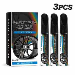 Gloss Black Rim Touch Up Paint-Rim Paint Pen, Efficient Car Alloy Wheel Scratch Repair Kit, Universal Car Wheel Scratch Remover Scratch Repair Touch Up Scratch Paint Pen for Alloy Metal Rims