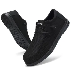 Lightweight Steel Toe Safety Shoes, Breathable Work Sneakers with Anti-Piercing Sole, Non-Slip Protective Shoes for Construction, Gardening & Daily Work