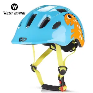 WEST BIKING New Design Multicolor Bike Helmet Breathable Comfortable Ultralight Strong Adjustable Integrated Folding Kids Helmet