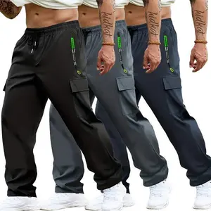 3-piece set of everyday and commuter work pants — multi-pocket, breathable, slightly stretchy, multicolor, plus sizes, wrinkle-resistant, unisex GARMENTARY