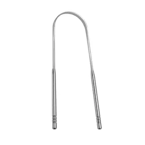 Stainless Steel Tongue Scraper, Fresh Breath Cleaner, Effective Oral Cleaning Tool, Durable Metal Tongue Scraping Accessory, Oral Hygiene Essentials