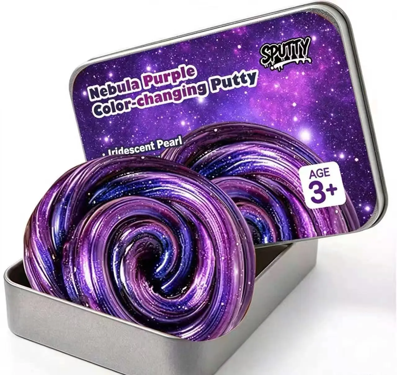 Galaxy Color-Changing Play Dough, Therapeutic Play Dough, Stress-Relief Toys for Adults, Soft Silicone Sensory Toys for Children, Gifts for Adults to Relieve Anxiety and Stress, Desktop Stress-Relief Toys