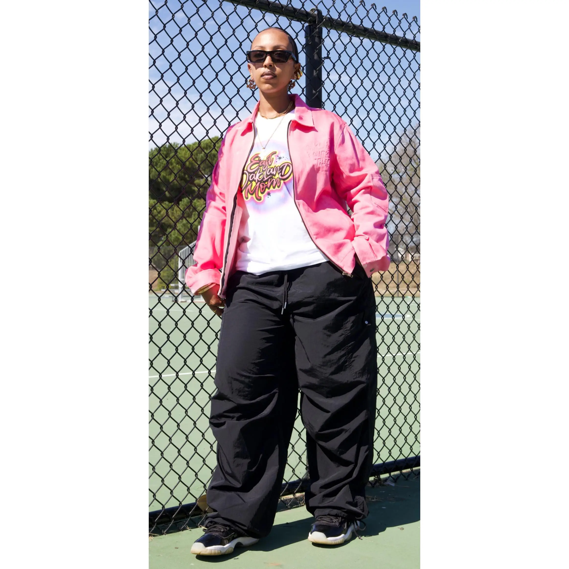 Pink Denim Washed Mechanic Jacket