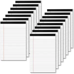 White Legal Pads 5x8 Small Note Pads 5x8 College Ruled Paper Tablets 15 Pack Writing Pads 5x8 Paper Pads Small Notepads 5x8 Notebook Paper Lined Writing Pad Small Legal Pad 5 x 8 White 30 Sheets/Pad