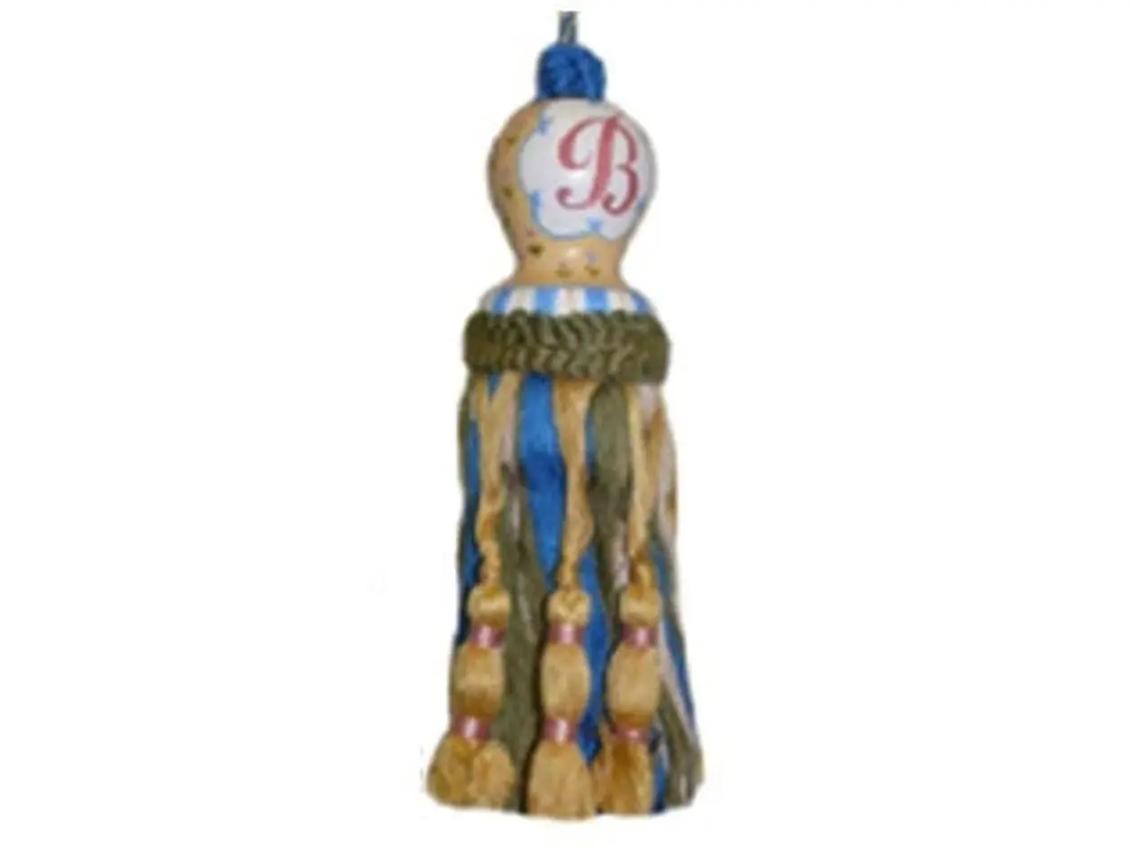 123 Creations CK094SS Hangable Letter S Rayon Fiber Hand-Painted Tassel Sewing Accessory, 8 in Textile Decor Ornament for Soft Furnishings