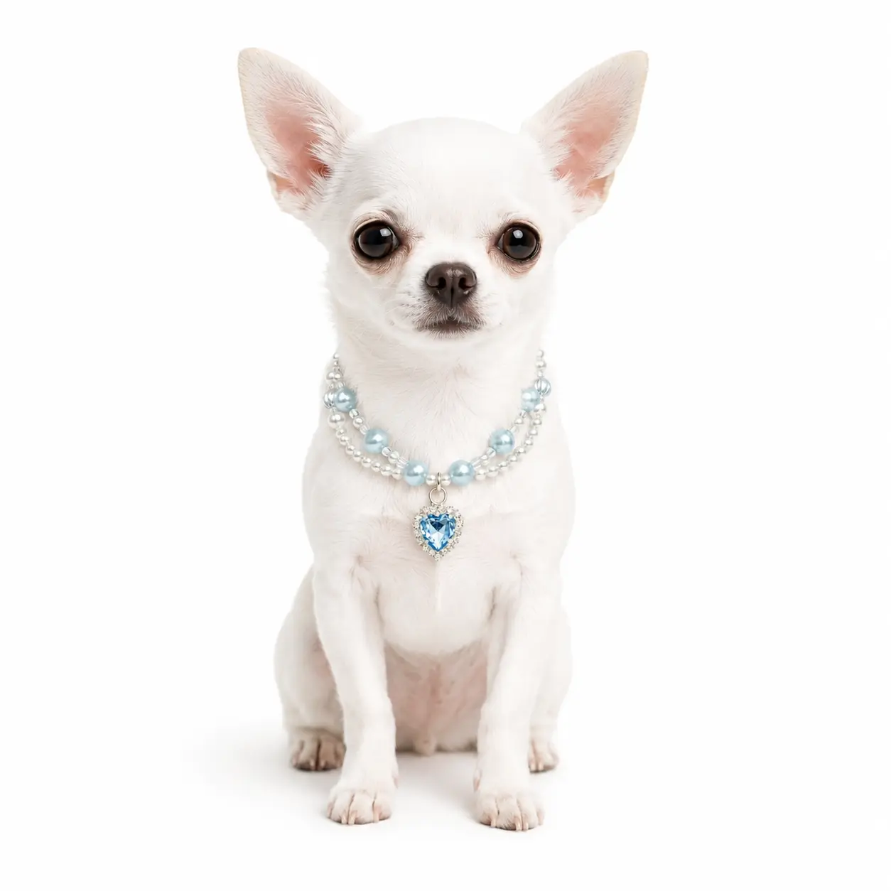 Bling Diamond Crystal Dog Collar - Adjustable, Secure Buckle Chain Necklace, Pet Jewelry Accessory for Small, Medium Dogs cat