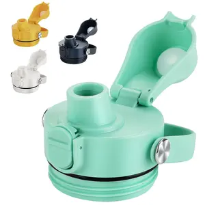 Spout Lid For Rambler Bottle  Bpa Free Ideal Chug Cap Fits 18 26 36 64 Oz Bottles Replacement Lids With Push Button & Lock