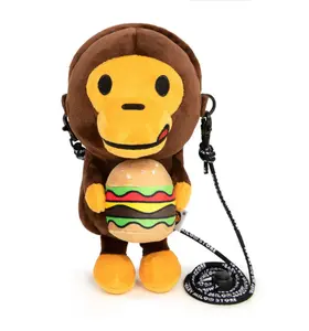 Bape Baby Milo Hamburger Mobile Bag Brown