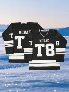 High Quality MCRAE T8 Hockey Embroidery Jersey, Ice Hockey Jersey, Tate x Land O Concert 2025 Outfits Listen to So Close To What Tour Merch, Fan Clothing, Gift, Jersey Shirts
