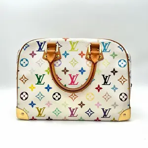Pre-owned Louis Vuitton RL Trouville White Monogram Multicolore handbag 21607380