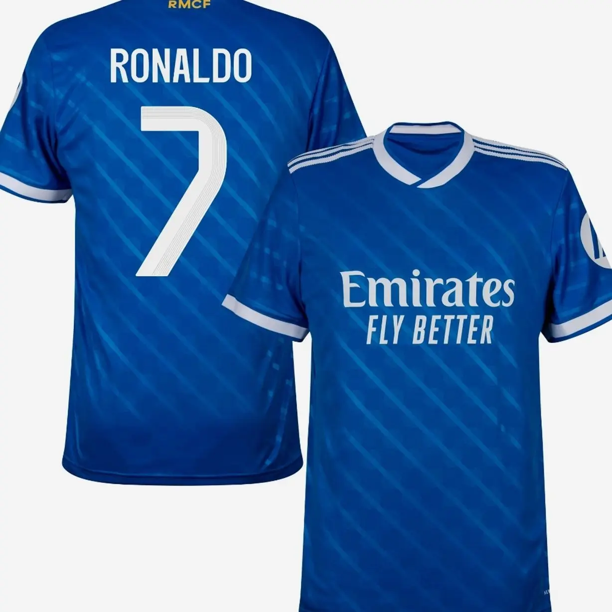 Unisex Navy Soccer JerseyMadrid 3rd Ronaldo 7 Football Shirt Unisex Breathable Fan Style Tee 2025/2026