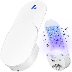 Fly Trap Indoor for Home, Plug-in Flying Insect Trap for Flies, Fruit Flies, Moths, Gnats, Mosquito Killer Insect Catcher Fly Tapper with 3 Refill Glue Cards for Home Office