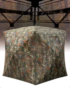 【Christmas Gift】Hunting Blind, Pop Up Ground Blinds with 270° See Through Windows and Silent Magnetic Door, Lightweight for Outdoor Hunting
