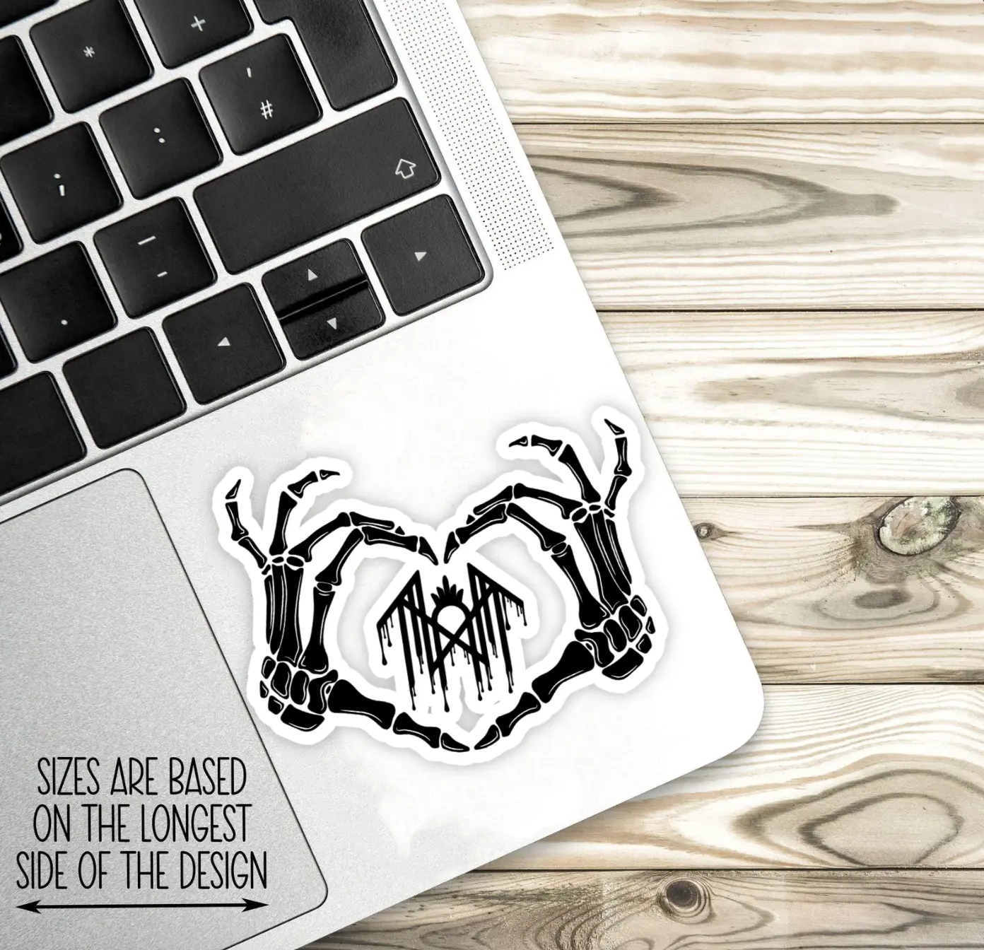 Sleep Token Skeleton Sticker, Gothic Skeleton Quote Vinyl Decal