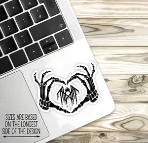 Sleep Token Skeleton Sticker, Gothic Skeleton Quote Vinyl Decal