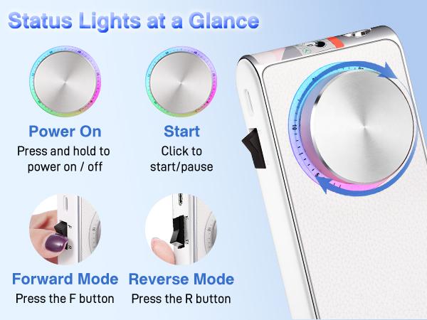 Electric Nail Drill 30000 RPM Brushless Motor, Rechargeable Professional Nail File with Battery & LED Display, Quiet Low-Vibration Nail Drill with 12 Bits for Manicure & Pedicure