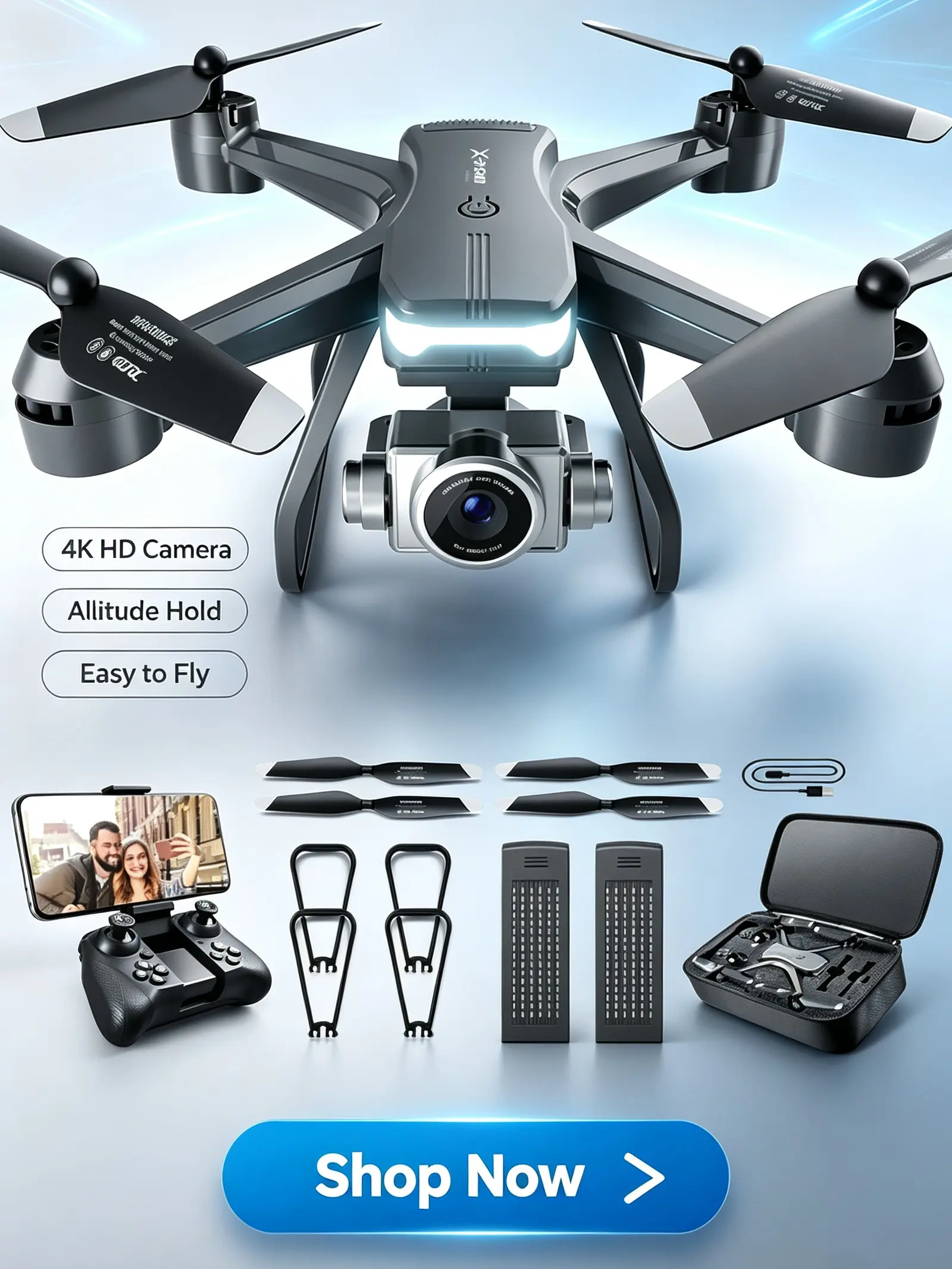2026 V14 Professional Drone 6K HD Dual CameraWifi FPV Portable RC Quadcopter 2 BATTERY,Drones Suitable ForAdults&beginners.Logistics Is Randomly Sent By UPS&UNI&USPS&GOFO