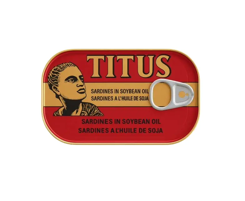 Sardines in Soybean Oil (Titus fish, canned sardines, Sardines à l'huile)