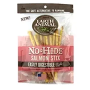 Earth Animal  No Hide Salmon Chews Dog Treats, Pack of 10