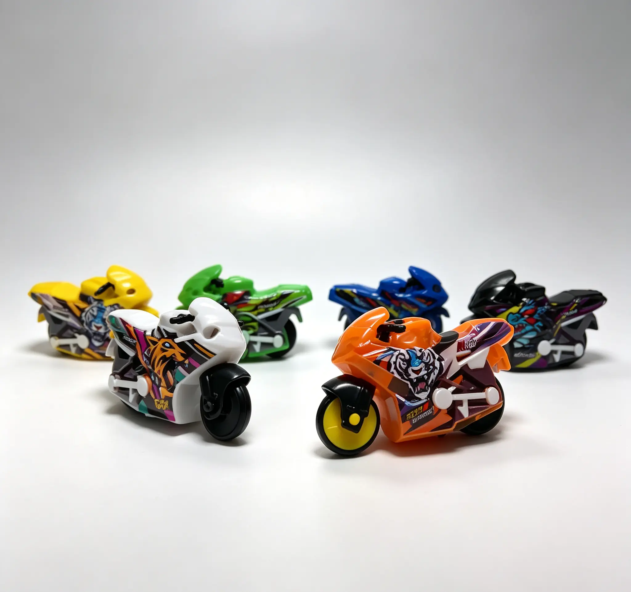Mini Fidget Motorcycle Toy, Inertia Powered Finger Bike, Desktop Stunt Trick Toy, Cool Stress Relief Desk Decor