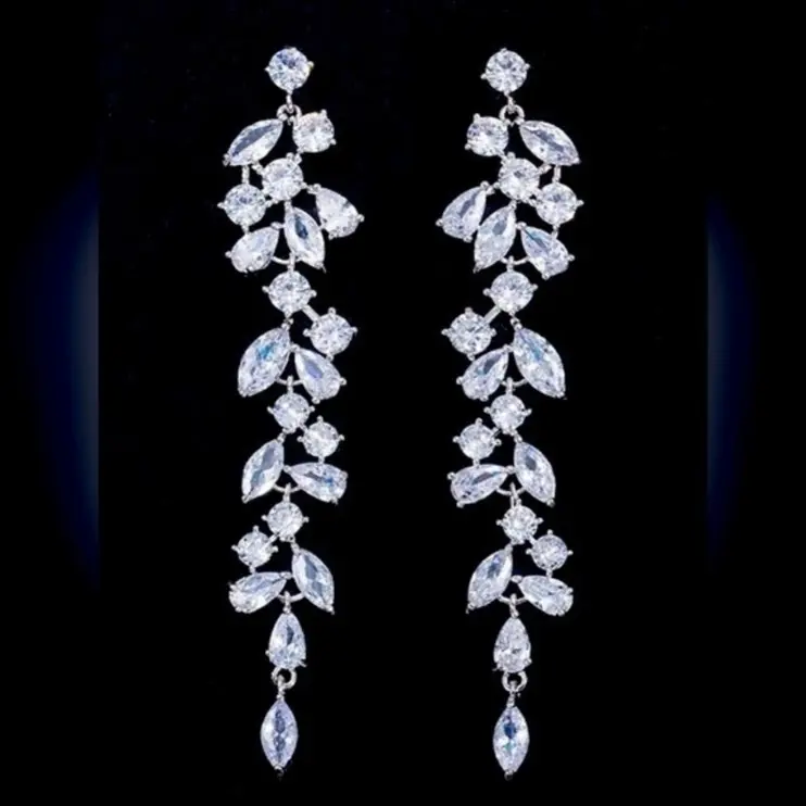 Marquise Cut Dangle Diamond Earrings for Women - Luxury Design