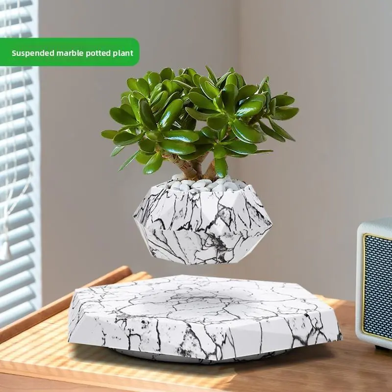 ThriveFuler Magnetic Levitation Floating Planter - Modern Tech Decor