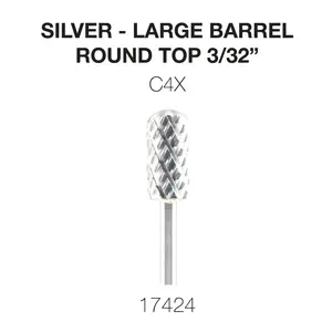 Cre8tion - Silver Carbide - Large Barrel - Round Top 3/32