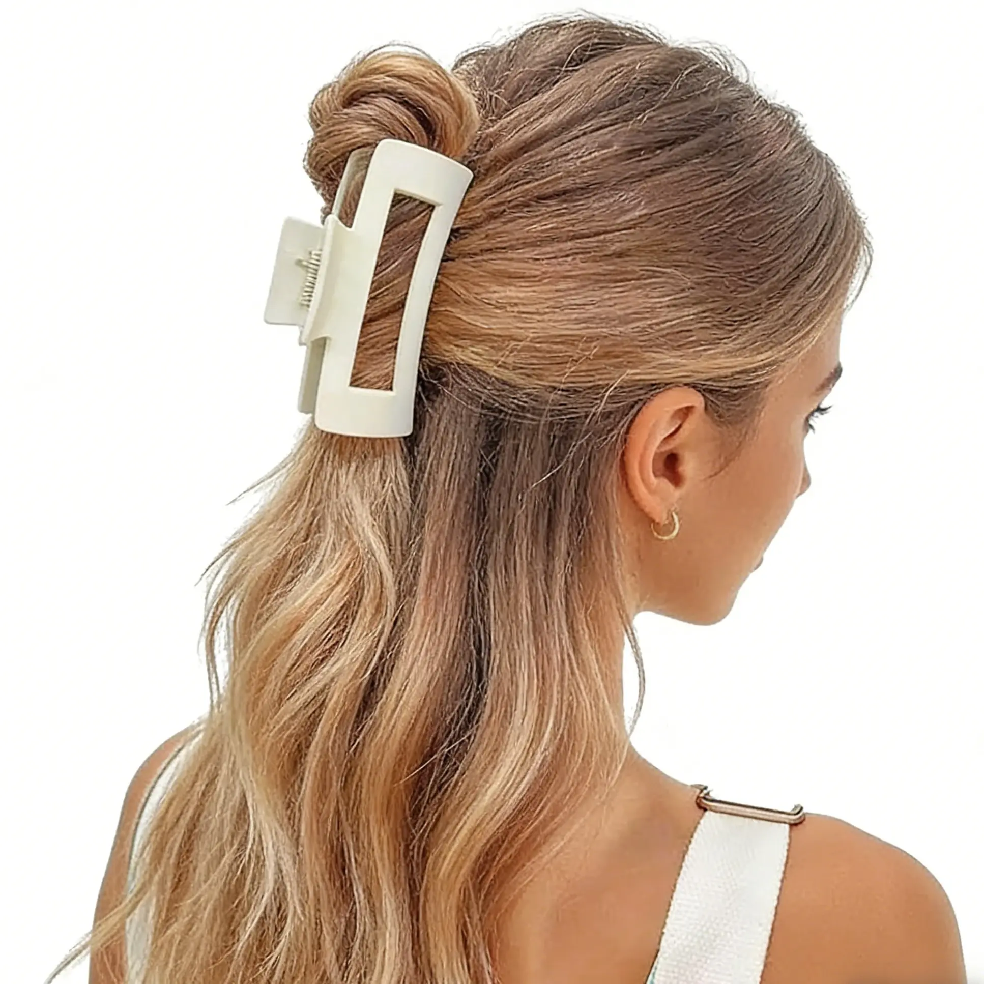 Comfortable Cloud Hair Clip, Soft Bendy Hair Claw, Flat Claw Clips, Non Slip Clips, Strong Anti-Slip for Thick or Thin Hair, Durable and Flexible Hair Accessory, Hairpin