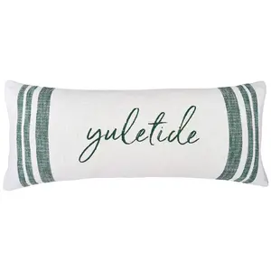 Morgan Yuletide Woven Christmas Throw Pillow byValerie