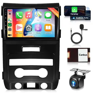 4+64G Android Car Radio for【Ford F150 2009-2012】with Wireless Carplay Android Auto Car Stereo, 9’’ Touch Screen Head Unit with WiFi GPS Backup Camera