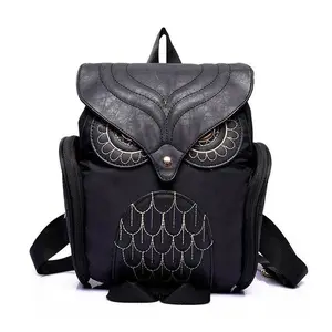 Variety Colors Owl Leather Backpacks