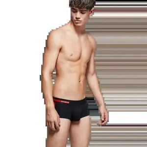 2026 Men's Low-Mid Rise Basic Belly-Flexing Plain Boxer Briefs, Soft Breathable Cotton Fabric, Multi-Size Comfortable Fit, Athletic Menswear, Versatile for Everyday Use.