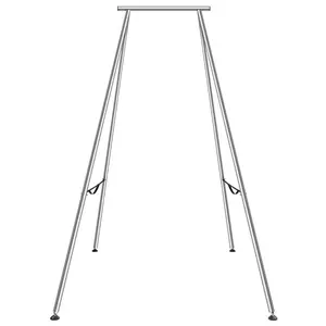 VEVOR Aerial Yoga Frame,  9.67 ft Height Yoga Swing Stand, Max 551.15 lbs Load Chrome-Plated Steel Pipe Inversion Yoga Swing Stand Yoga Rig Yoga Sling Inversion Equipment for Indoor Outdoor Aerial Yoga