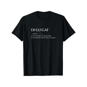 DILLIGAF Biker Attitude Sarcastic Don't Bother Me Warning T Shirt 100% Cotton Casual Tshirts Crewneck T-Shirt Short Sleeve Unisex Graphic Tee for Men Women Adults Classic Menswear Top