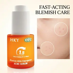 Azelaic Acid + Salicylic Acid + Sulfur + Niacinamide, HKY 24H Overnight Acne Drying Lotion Spot Treatment. Rapid Pimple Clearing, Anti-Inflammatory Redness Relief for Cystic Breakouts & Sensitive Skin.
