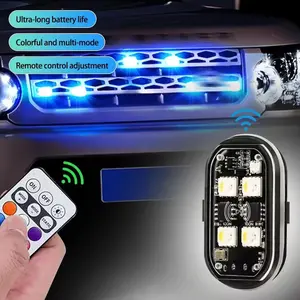 RGB Led Motorcycle Strobe lights LED Flash Light Rechargeable Wireless Light Aircraft Airplane Helicopter Warning Lights