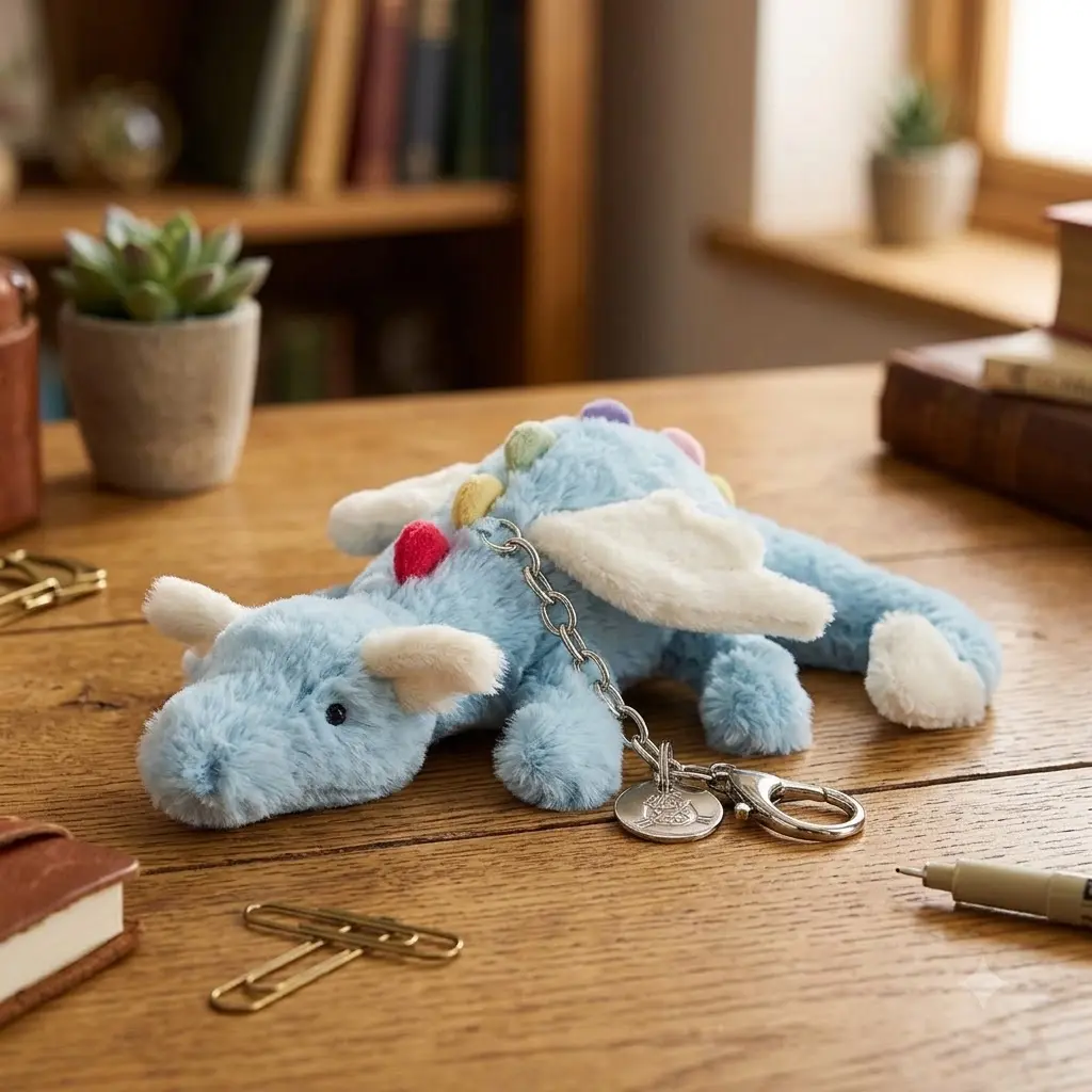 Adorable Jellycat Dragon Keychain - Perfect for Keychains and Accessories