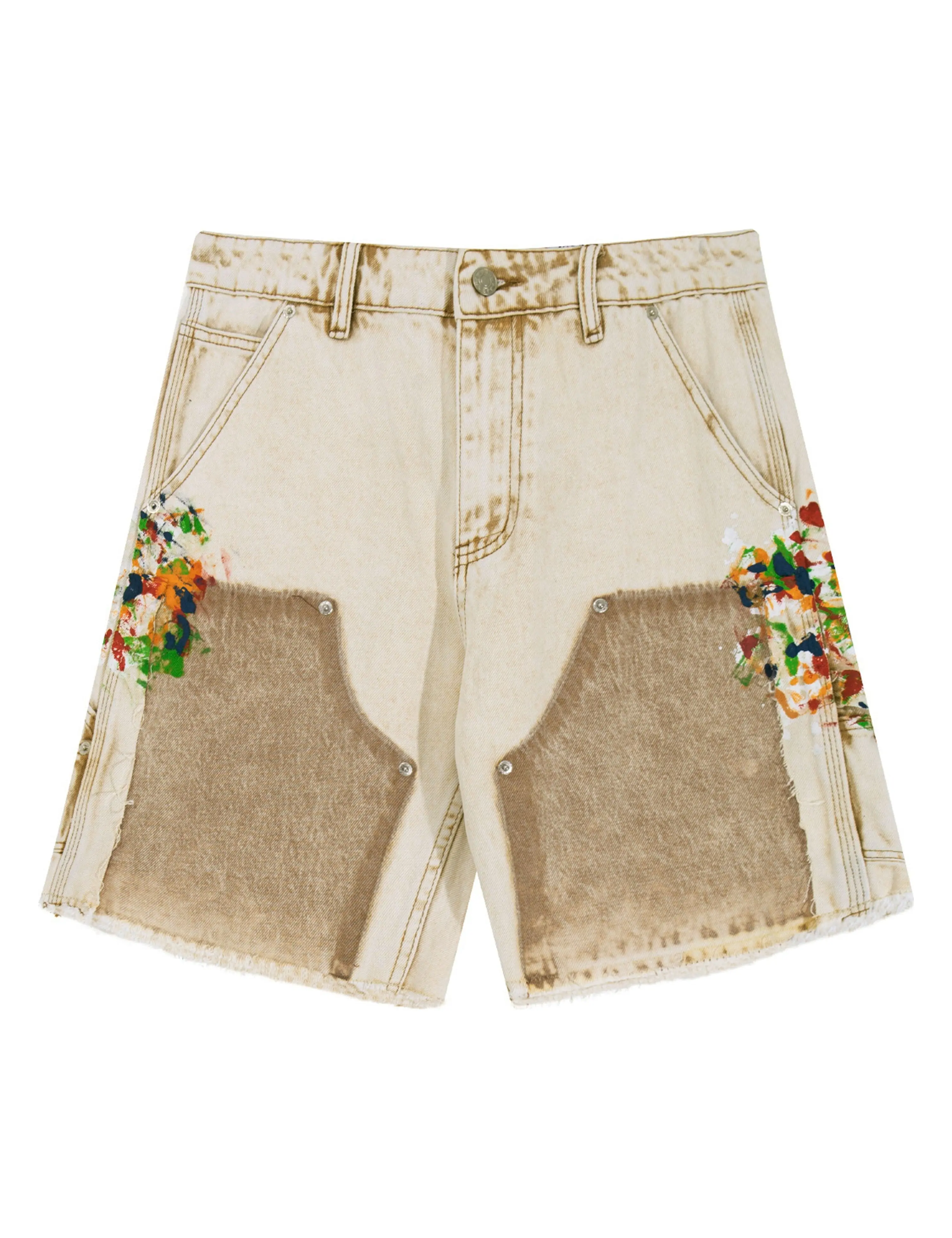 SAND SPLIT PAINTERS SHORTS