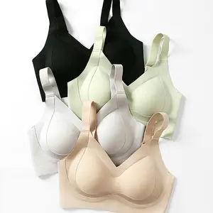 Plus Size Bra Small Chest Push Up Side Breast Collection Big Chest Minimizer Sports Back Beauty Lift Adjustable Bra for Women Everyday Bridal Wear bra  fits  right, Plain