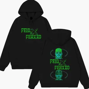Rapper Feid Ferxxo Falxxo Tour 2026 Print Hoodie Men Women Fashion Pullover Autumn Winter Casual  Unisex Streetwear Sweatshirt X8U