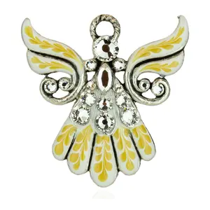 Anne Koplik Jill's Garden Crystal Angel Pin